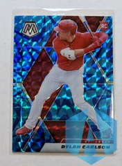 2021 Panini Mosaic Dylan Carlson  #227 Reactive Blue Prizm RC St. Louis Cardinals